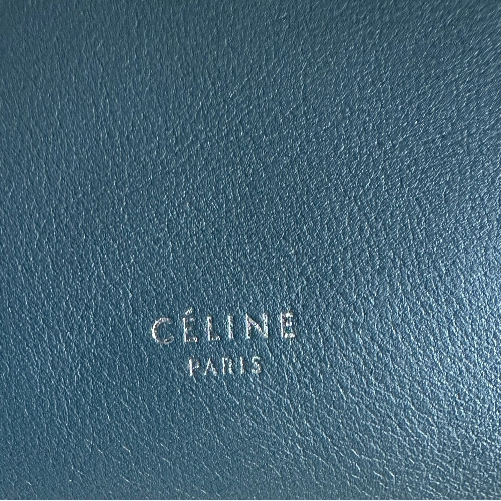 Celine big bag blue gray leather bag - Picture 9 of 10